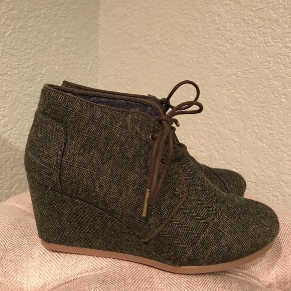 Toms Shoes - Tom’s Desert Wedge Booties-7